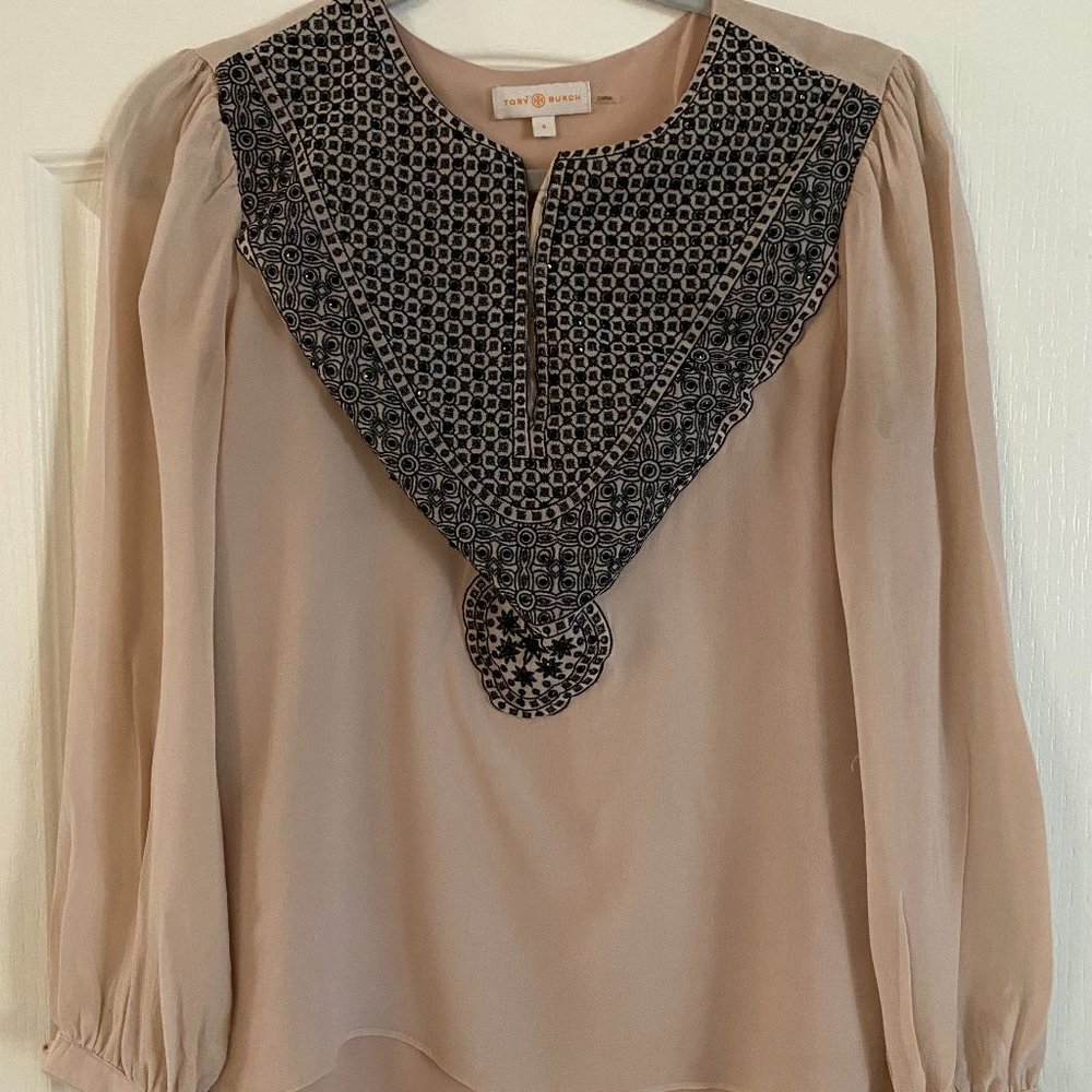 Tory Burch beaded blouse